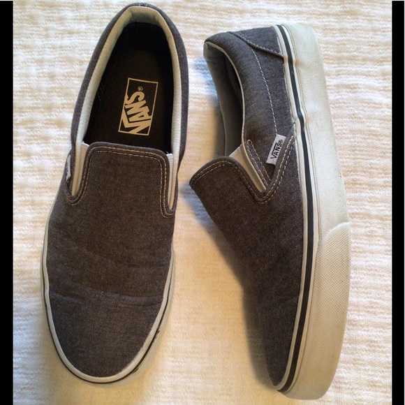 Vans Shoes - Vans Off The Wall Unisex Gray Slip On Sneakers